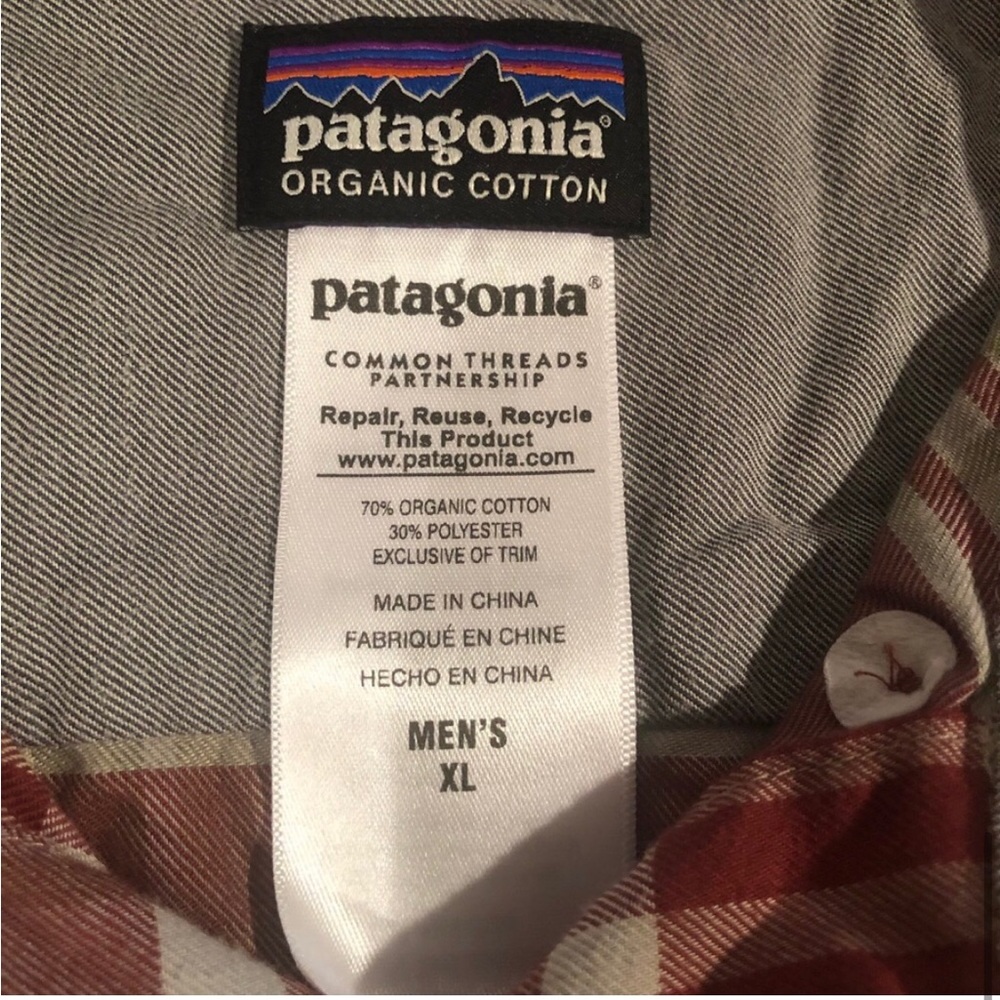 PATAGONIA Heavy Organic Cotton Plaid SHIRT XL - Picture 12 of 15